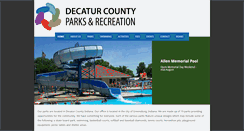 Desktop Screenshot of decaturcountyparksandrecreation.com