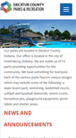 Mobile Screenshot of decaturcountyparksandrecreation.com