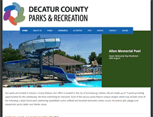 Tablet Screenshot of decaturcountyparksandrecreation.com